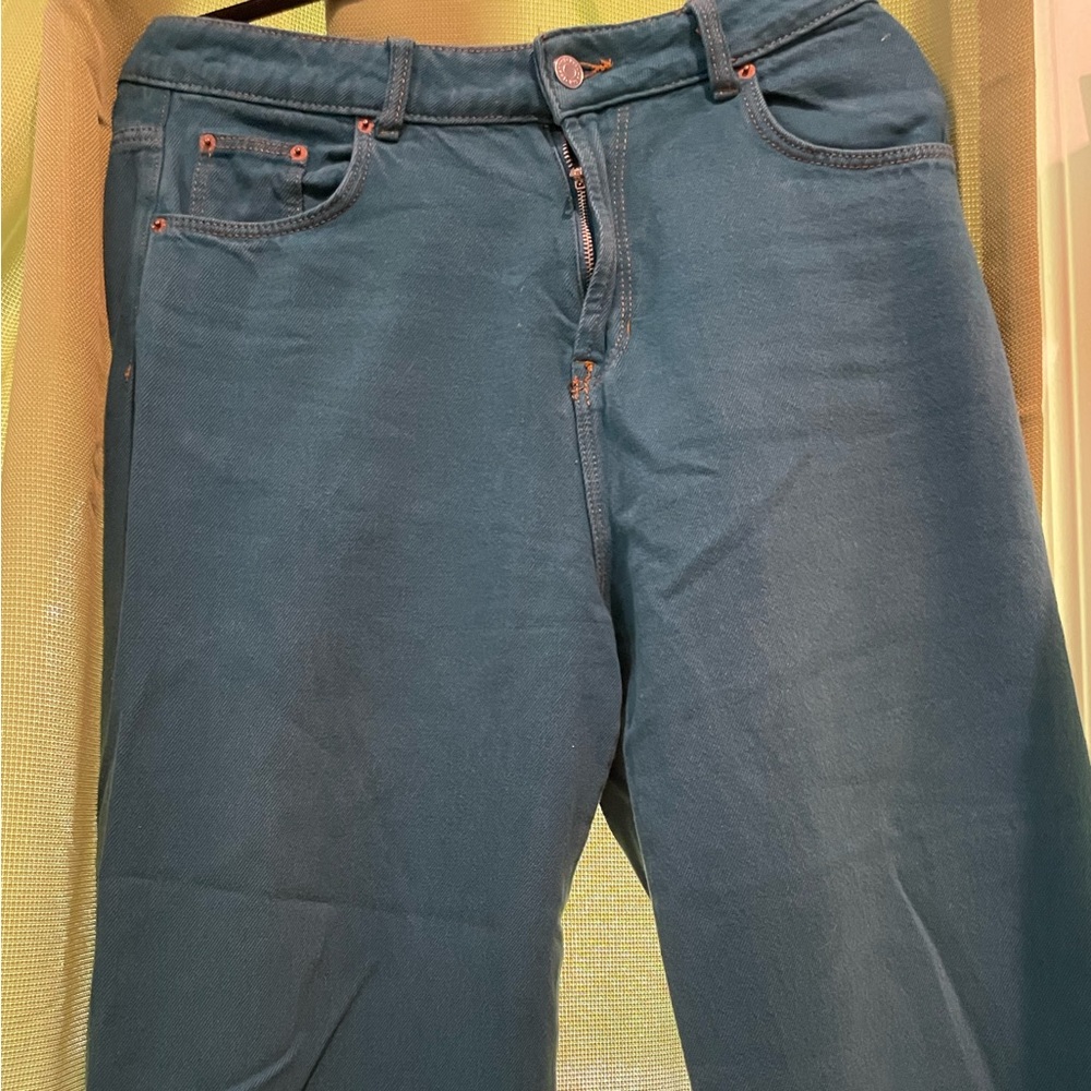 turquoise denim woman